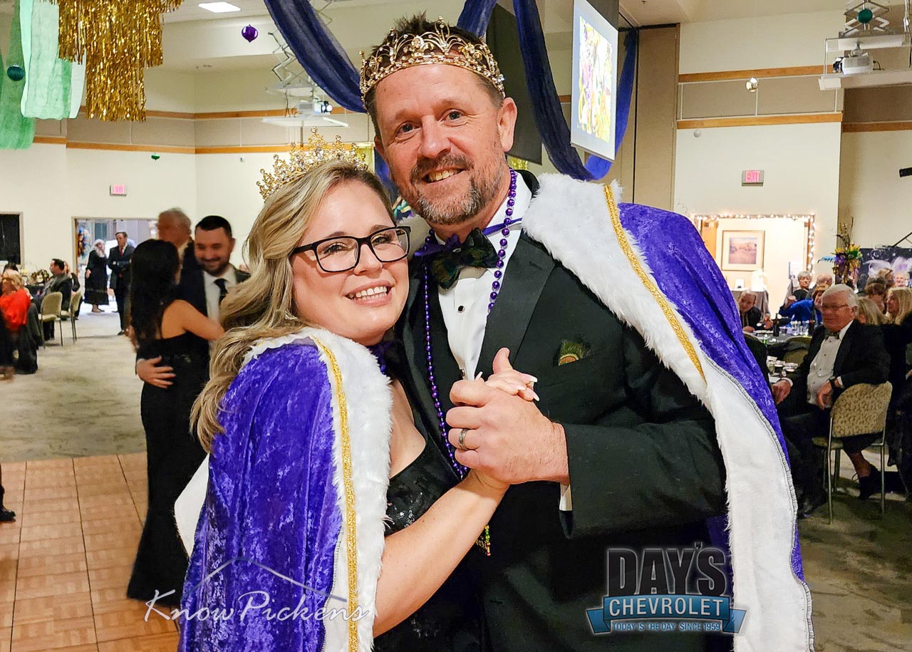 Mardi Gras in the Mountains King and Queen - Matt Chastain and Michelle Tidwell